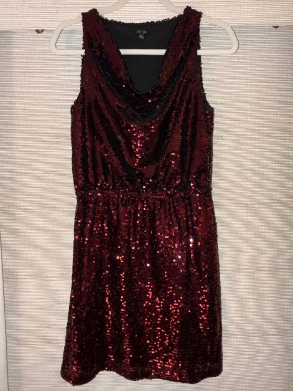 Apt. 9 | Deep Red Sparkly Sequin Dress